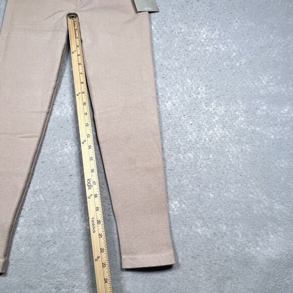 Everlane Leggings Womens Size M/L Tan The Seamless Ribbed High Rise Cotton Blend - Picture 6 of 11